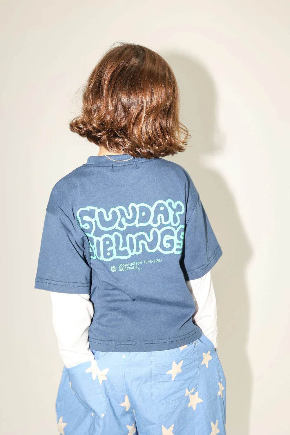 Sunday Siblings - Party Layers Tee Navy - Size NB-1Y