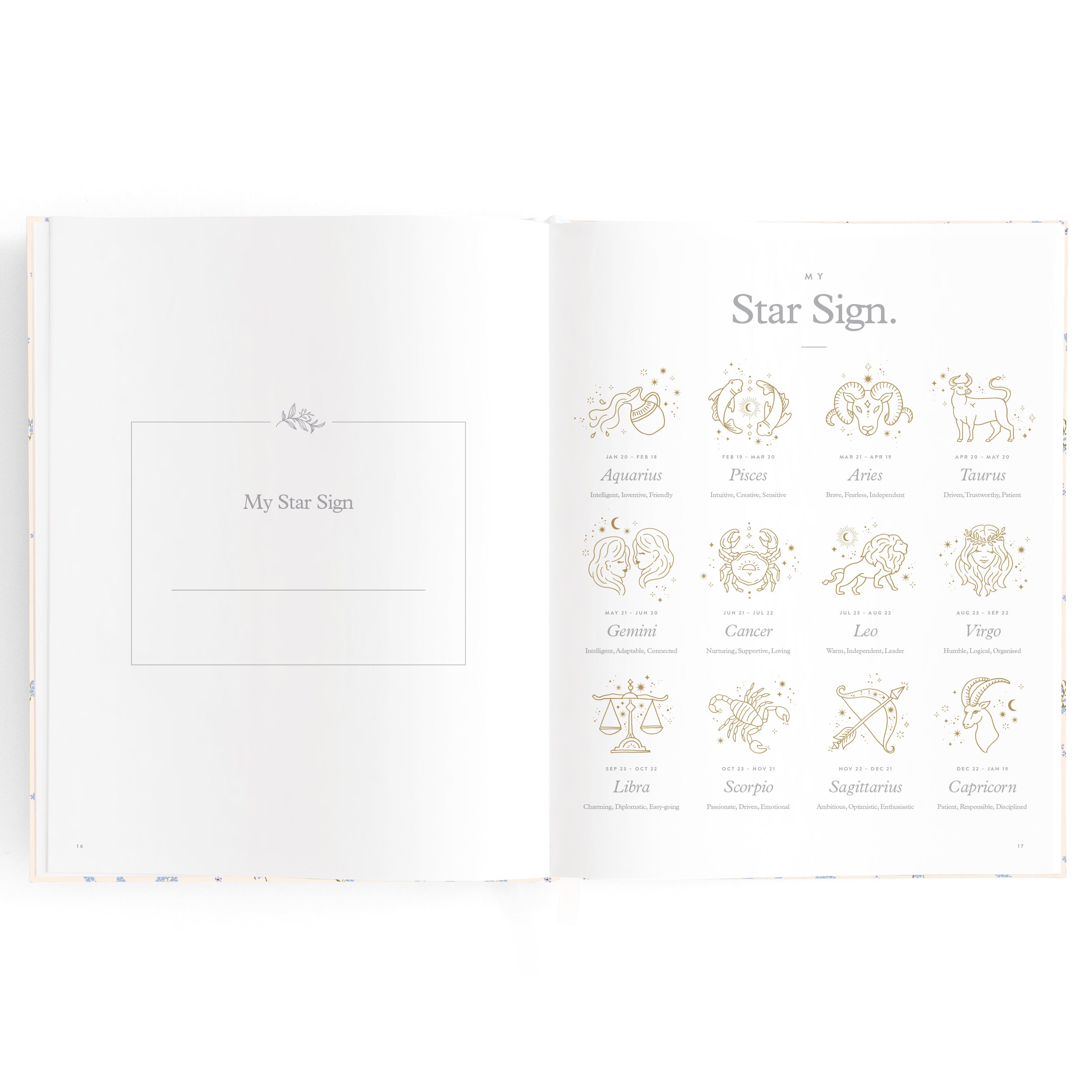 Fox & Fallow - Baby Book Forget-Me-Not