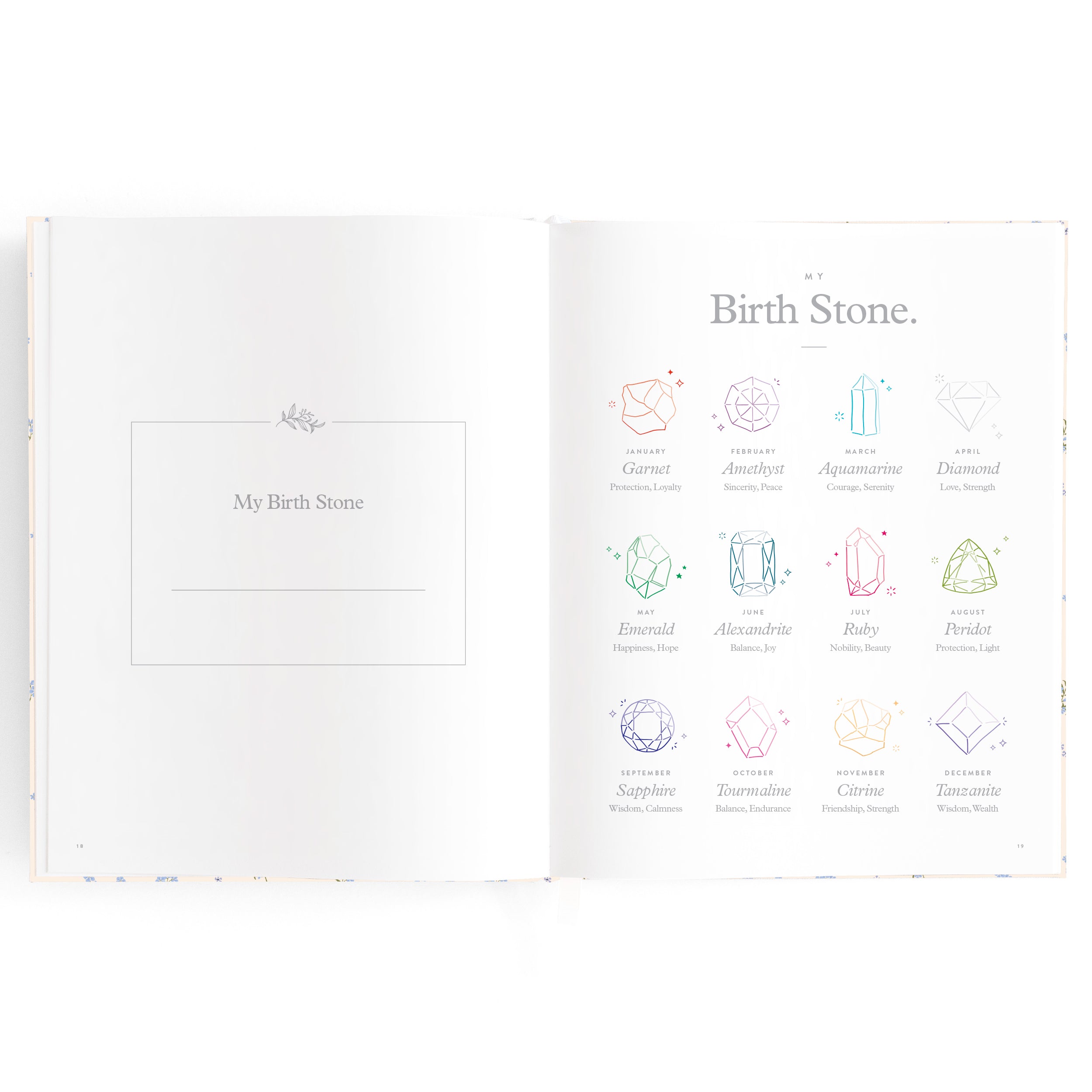 Fox & Fallow - Baby Book Forget-Me-Not