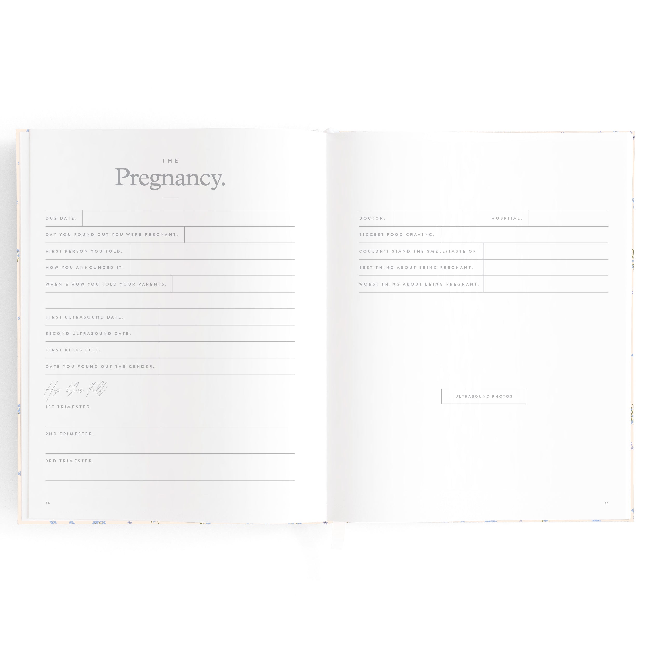 Fox & Fallow - Baby Book Forget-Me-Not
