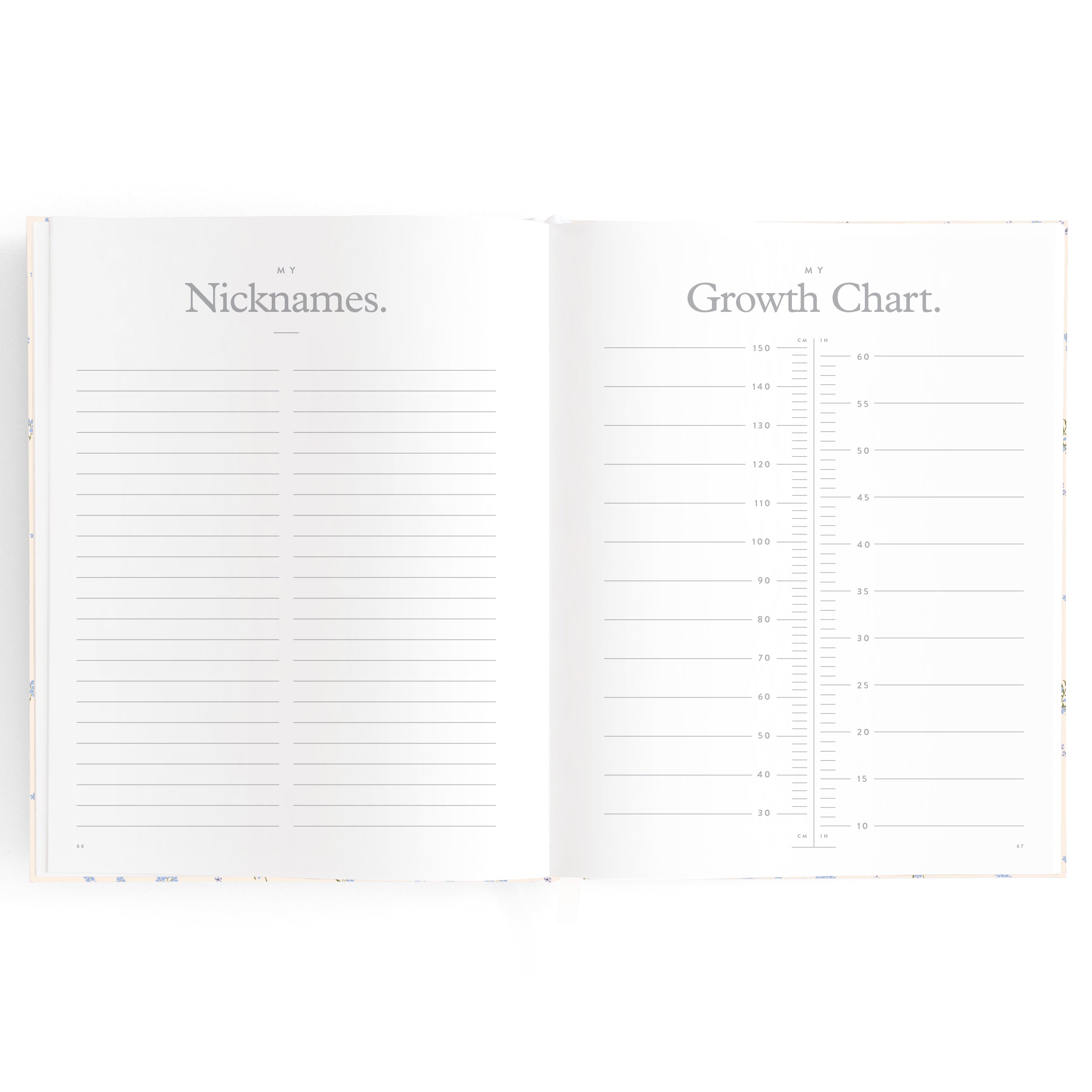 Fox & Fallow - Baby Book Forget-Me-Not