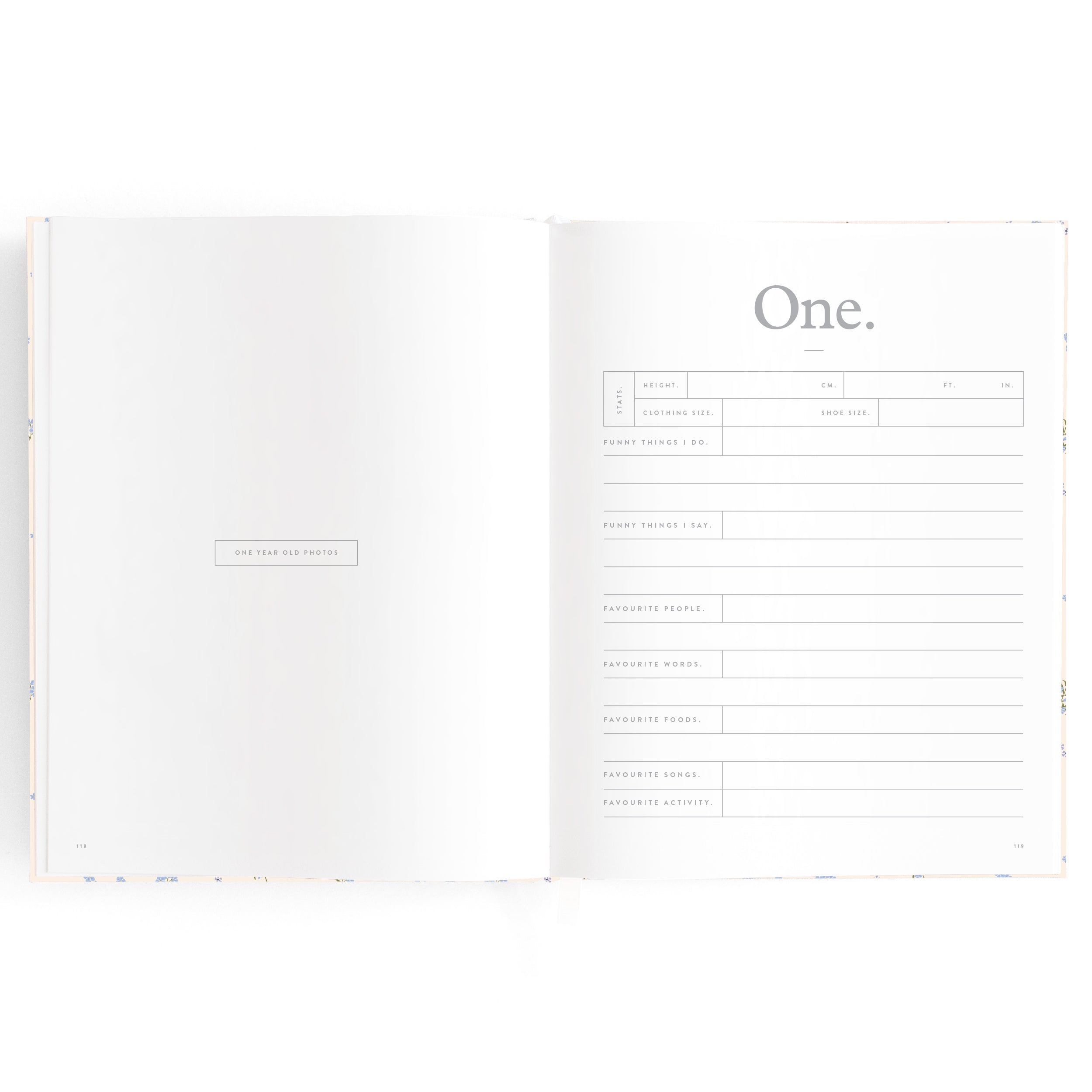 Fox & Fallow - Baby Book Forget-Me-Not