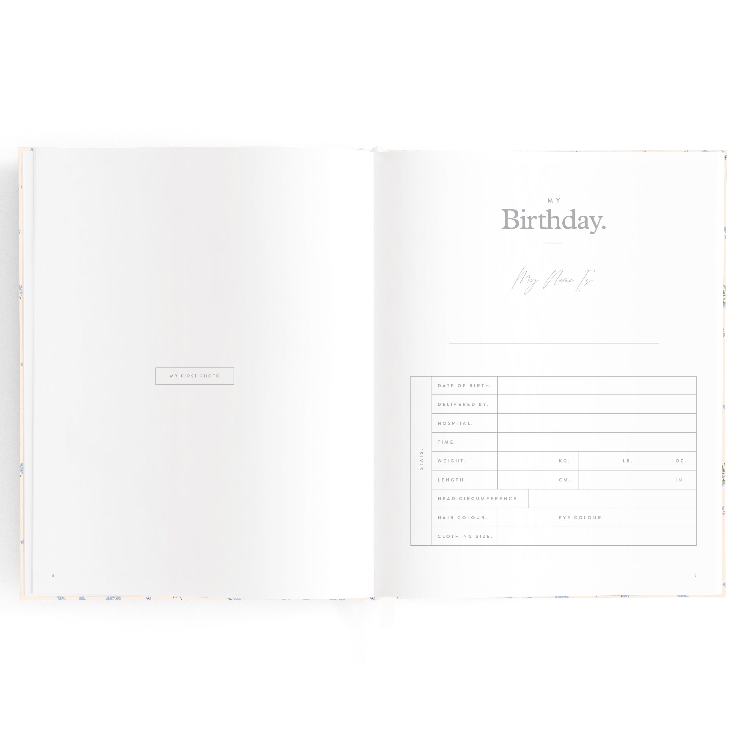 Fox & Fallow - Baby Book Forget-Me-Not