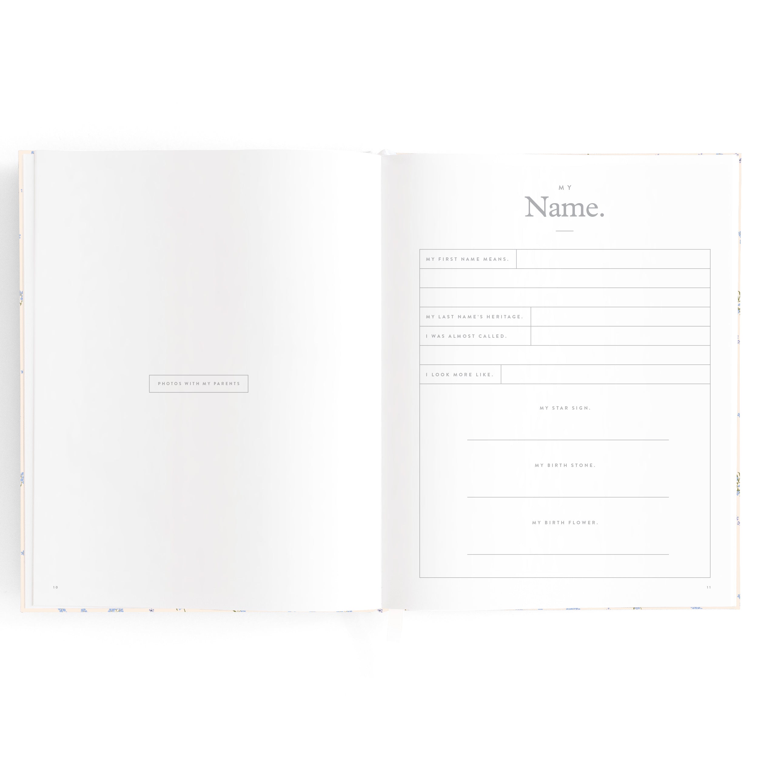 Fox & Fallow - Baby Book Forget-Me-Not