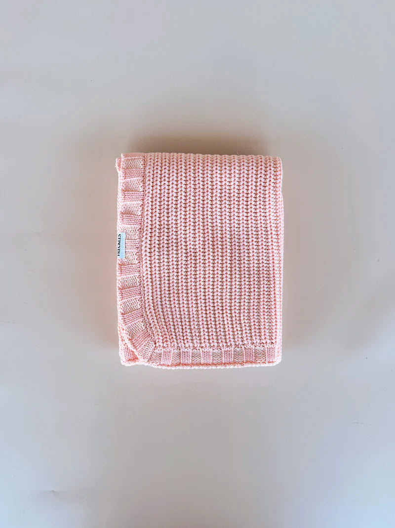Freckles the Label - Chunky Knit Blanket Sweetpea