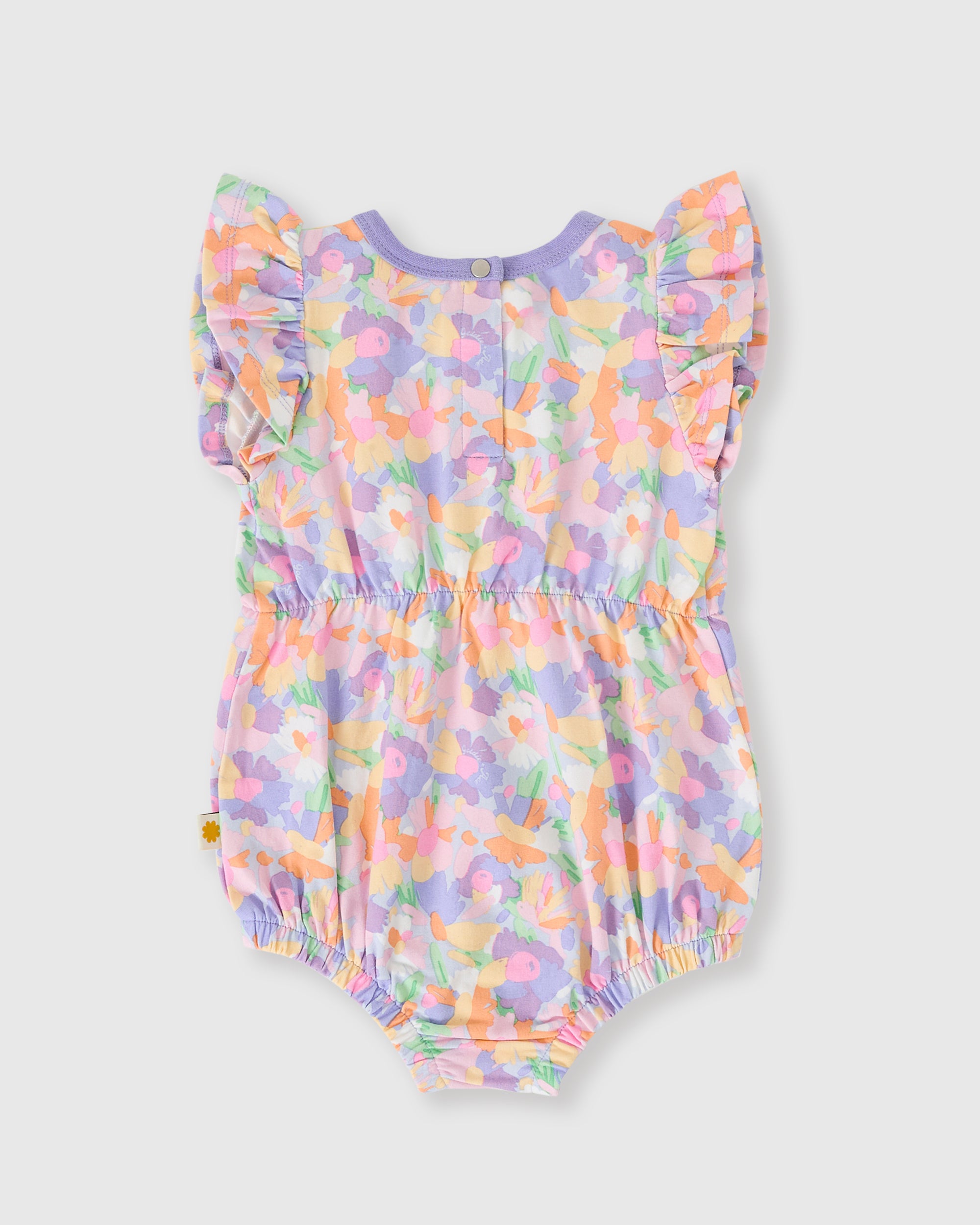 Goldie + Ace - Pastel Bouquet Frill Bubble Romper