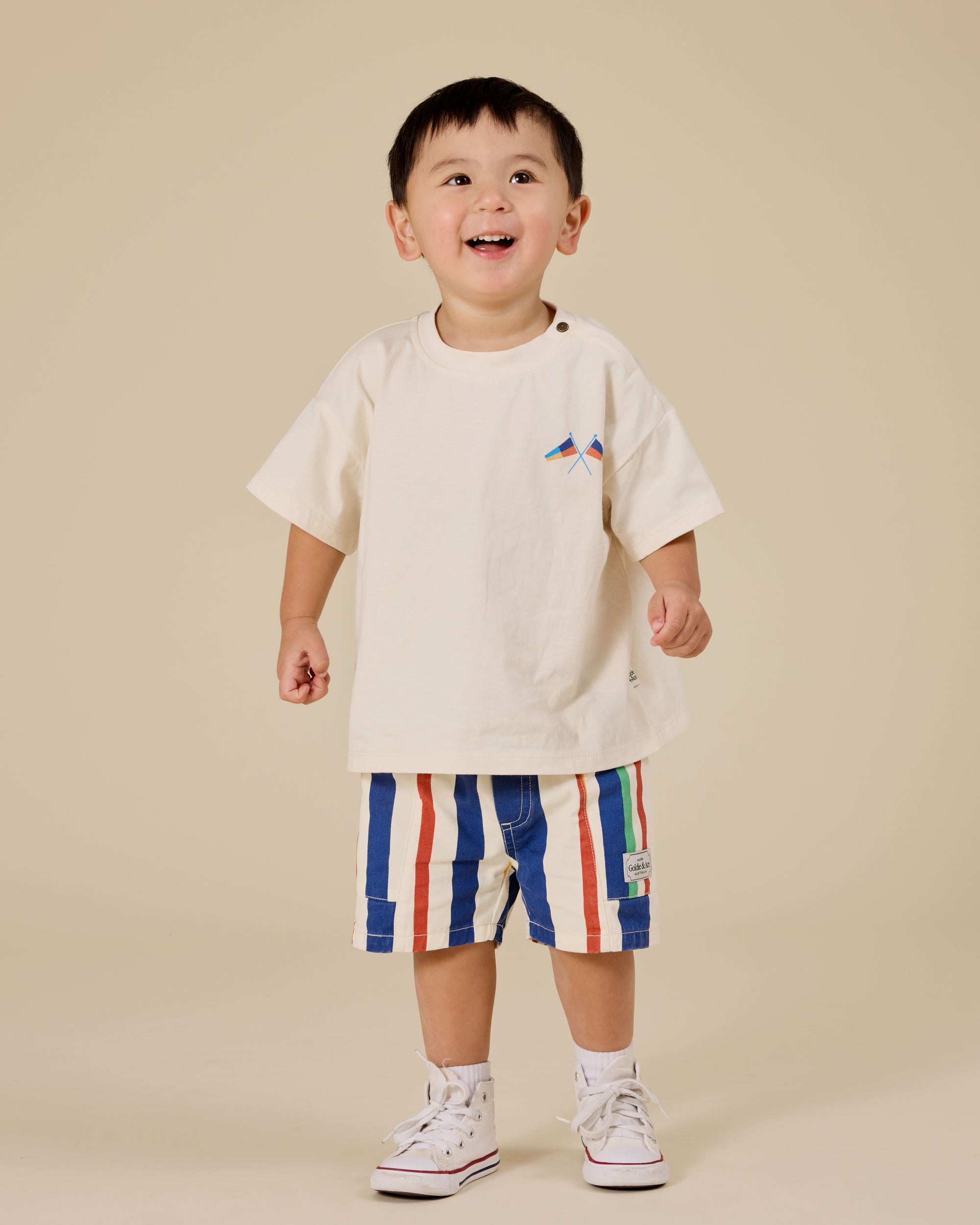 Goldie + Ace - Nautical Flag Oversized T-Shirt