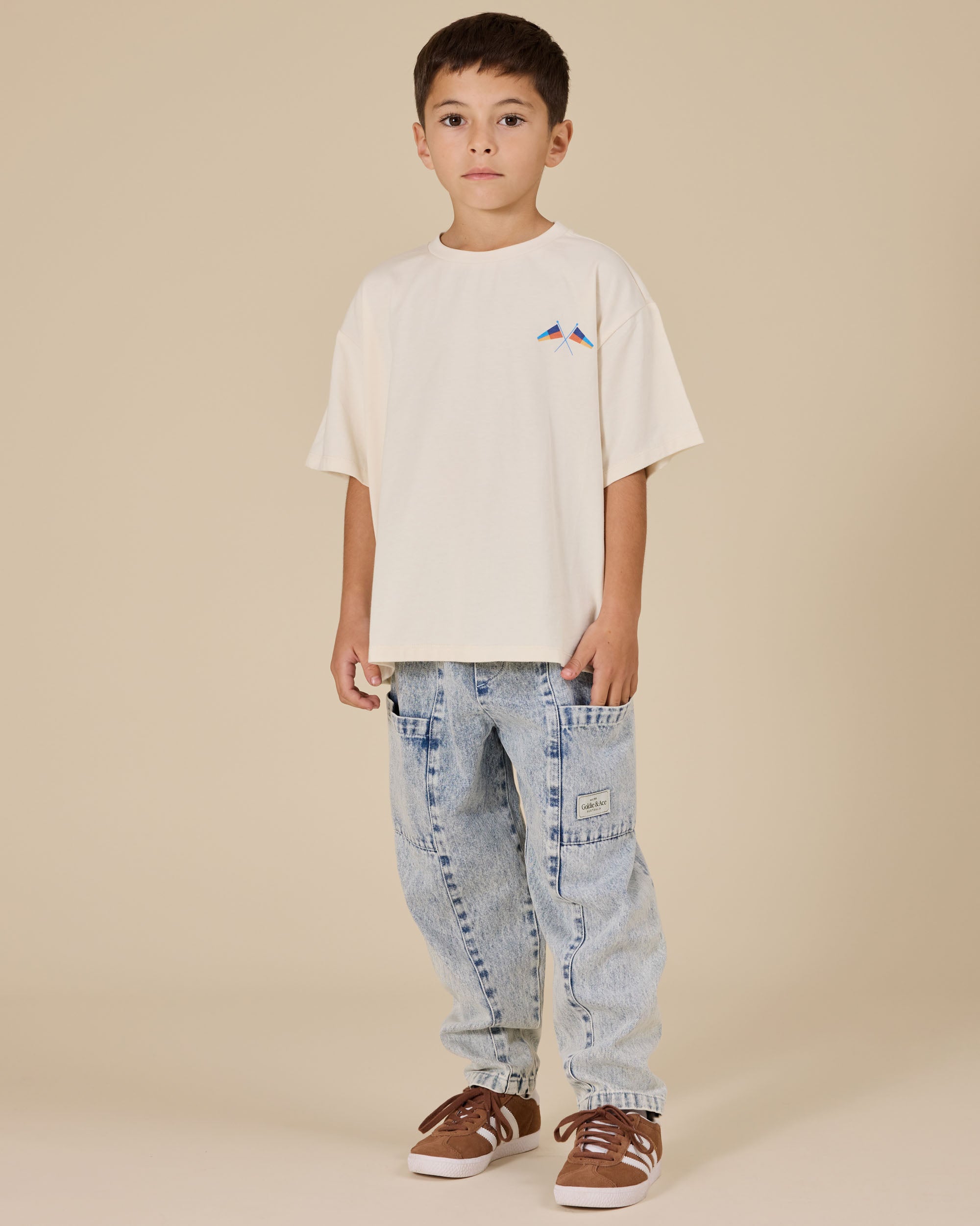 Goldie + Ace - Nautical Flag Oversized T-Shirt