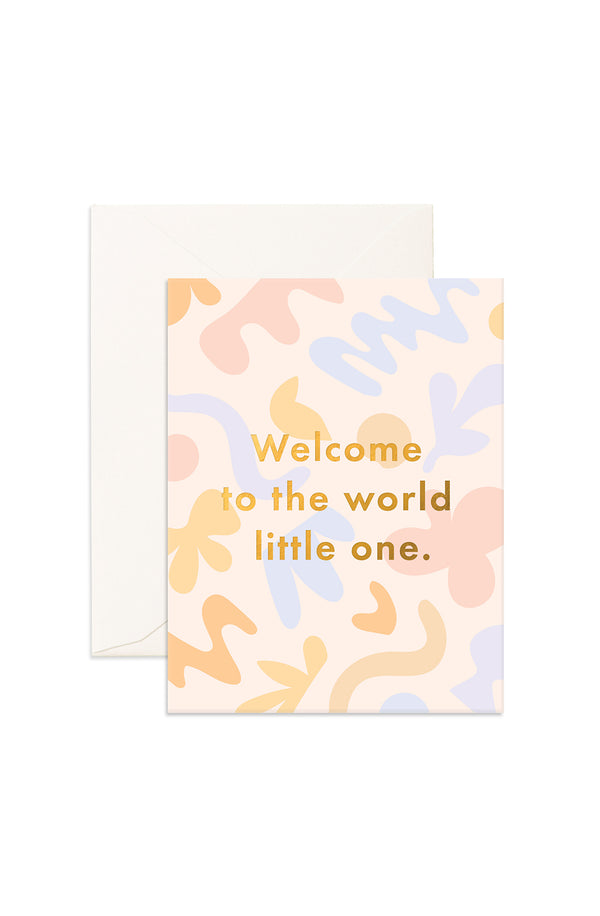 'Welcome Little One' Fresco Greeting Card