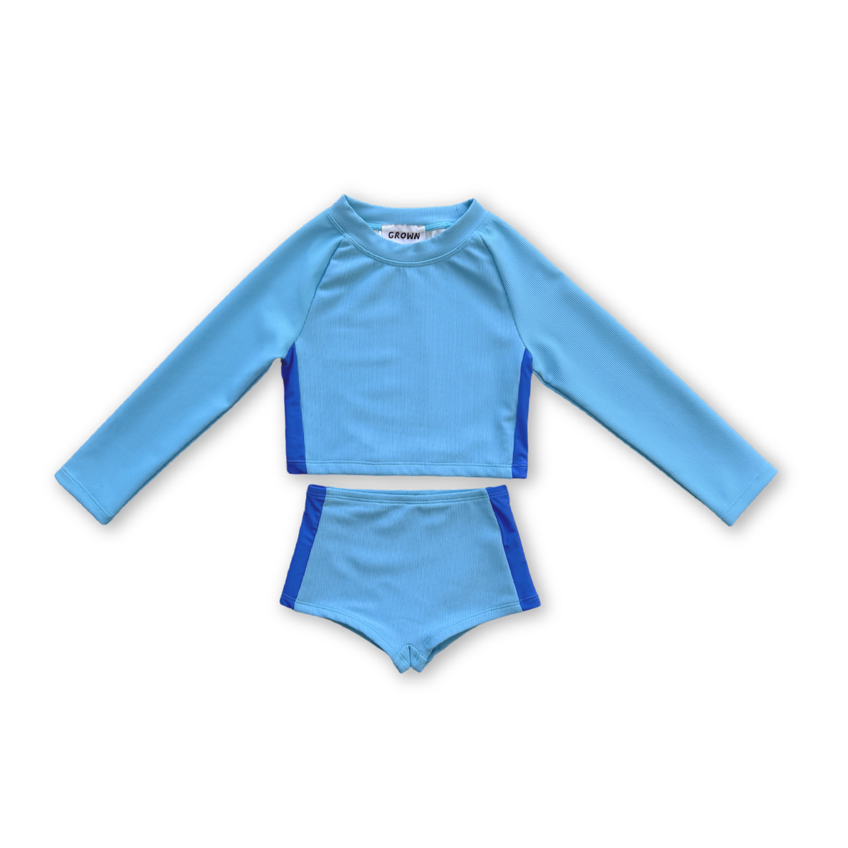 Grown - 2-Piece LS Swim Suit Waves
