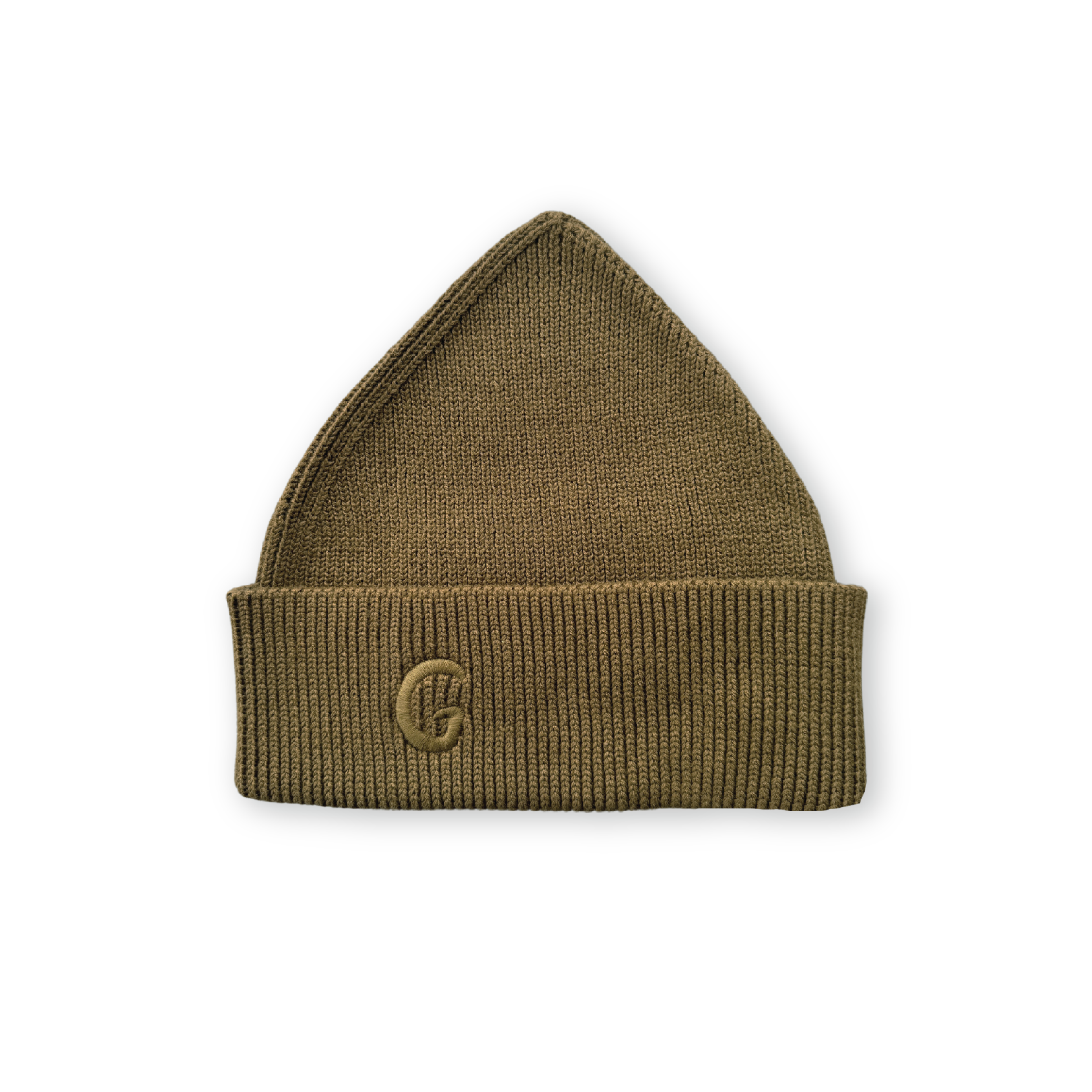 Grown - Organic Ribbed Super Pixie Beanie Coffee
