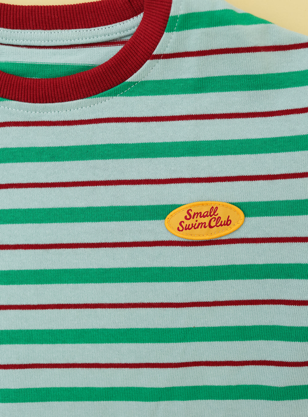 Small Swim Club - Green Stripe T-Shirt