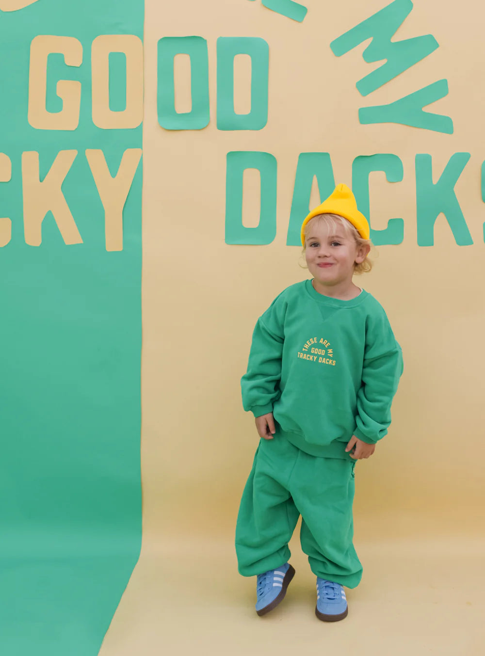 Small Swim Club - Good Tracky Pullover Lemon/Lime