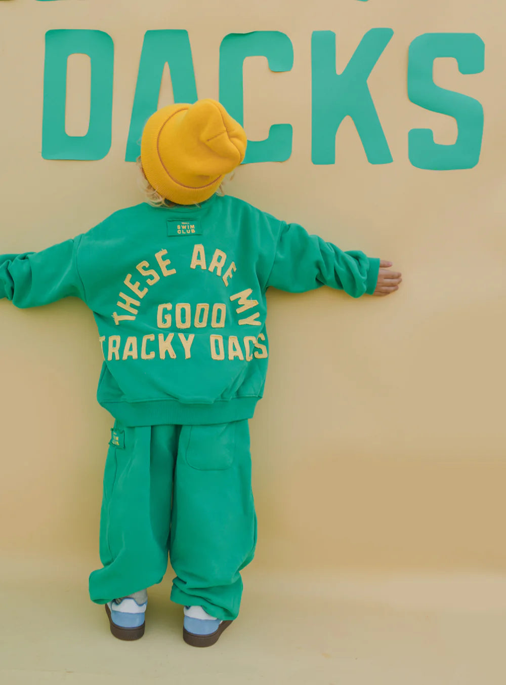 Small Swim Club - Good Tracky Pullover Lemon/Lime
