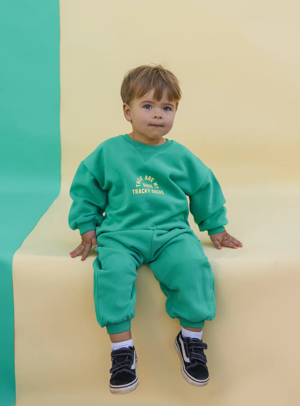 Small Swim Club - Good Tracky Pullover Lemon/Lime