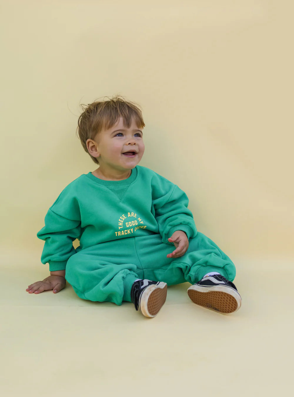 Small Swim Club - Good Tracky Pullover Lemon/Lime