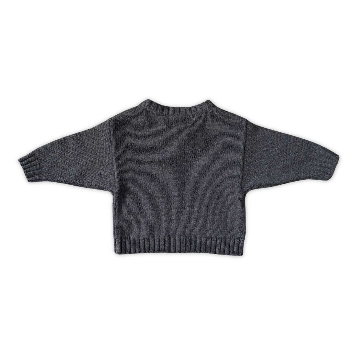 Grown - Merino Blend Knit Pull Over Charcoal