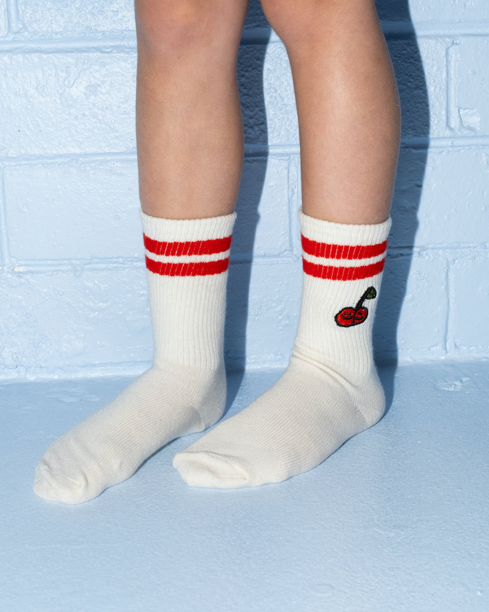 Grown - 2-Pack Fruit Salad Cotton Socks Milk