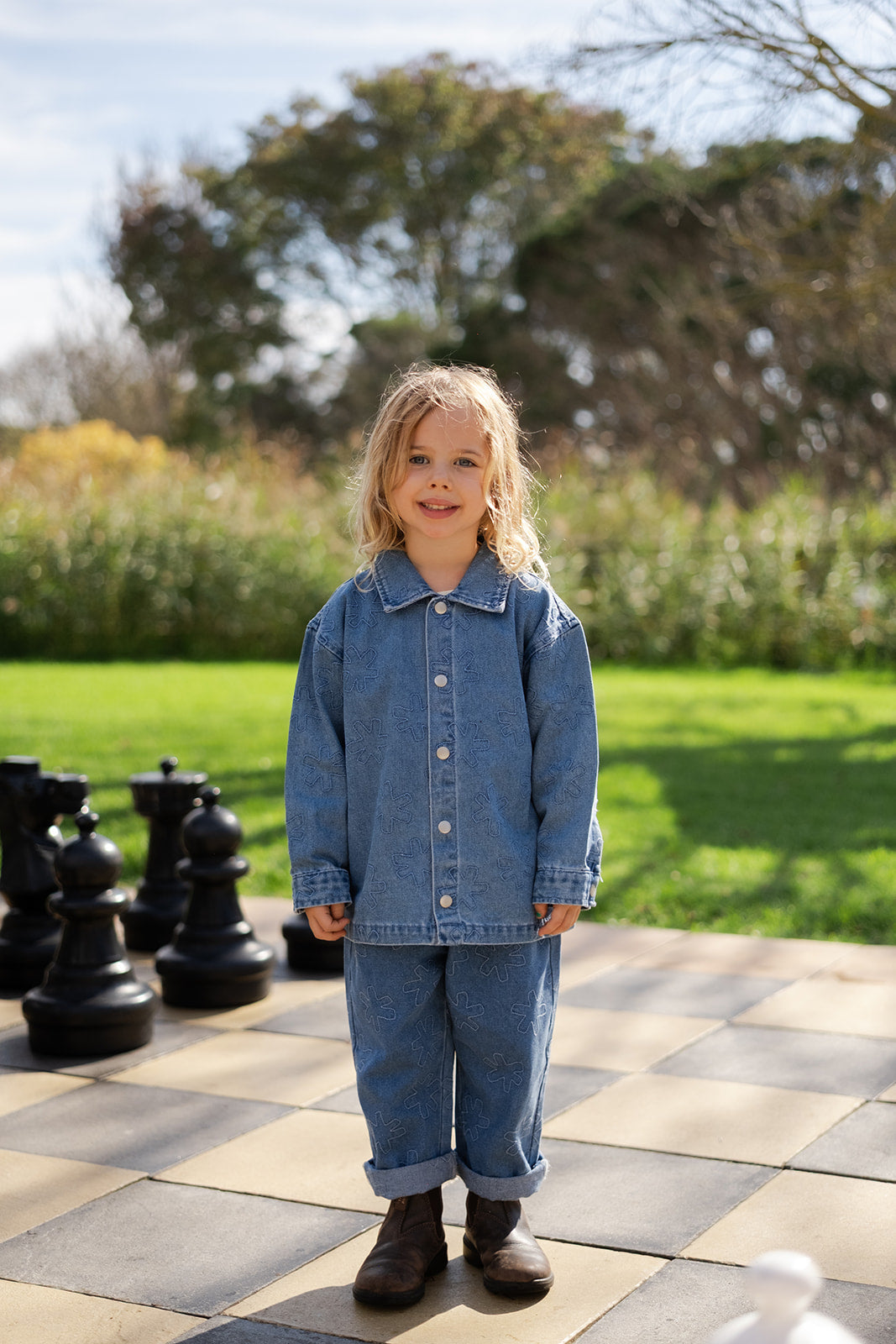 Grown - Organic Starlight Embroidery Denim Pant