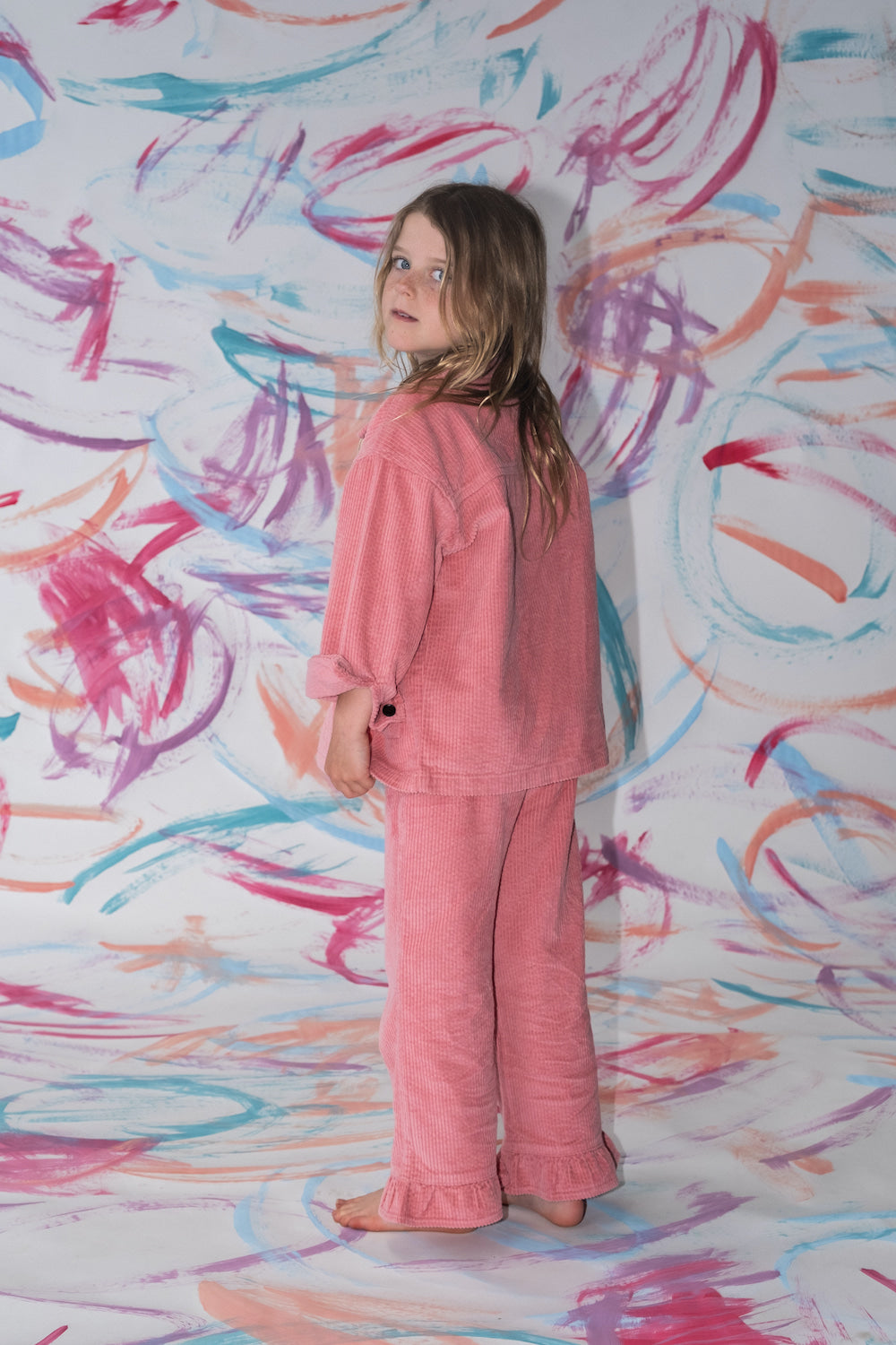 Grown - Organic Cord Frill Pant Sorbet