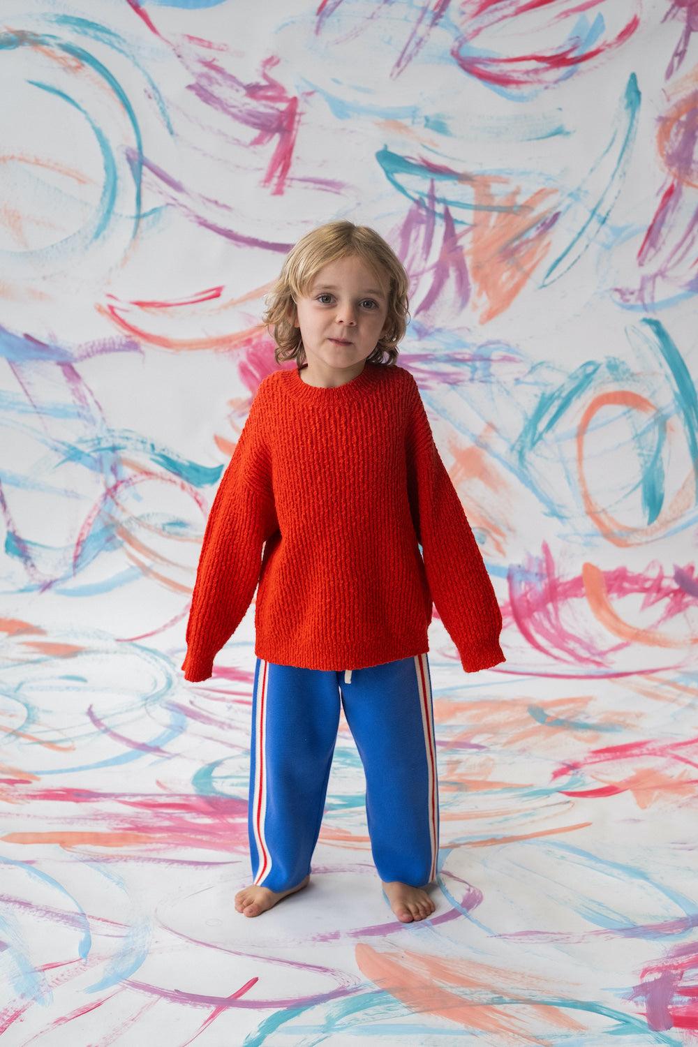 Grown - Organic Textured Boucle Knit Pull Over Sauce