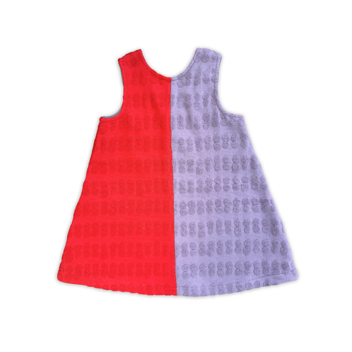 Grown - Bubble Terry Towelling Dress Fiesta & Mauve
