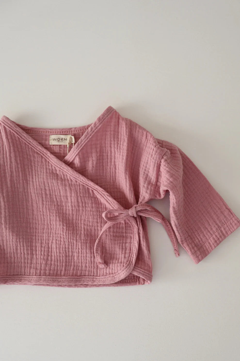 Worn Curations - Muslin Kimono Top Berry
