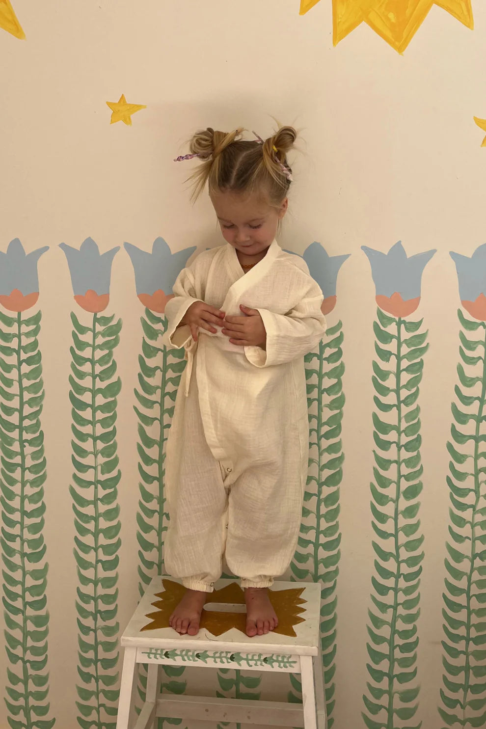 Worn Curations - Muslin Kimono Milk - 6-12M