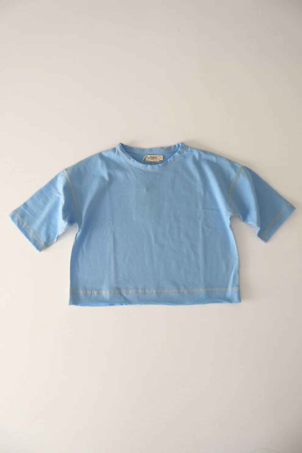 Worn Curations - Staple Stitch Long Sleeve Tee Cornflower