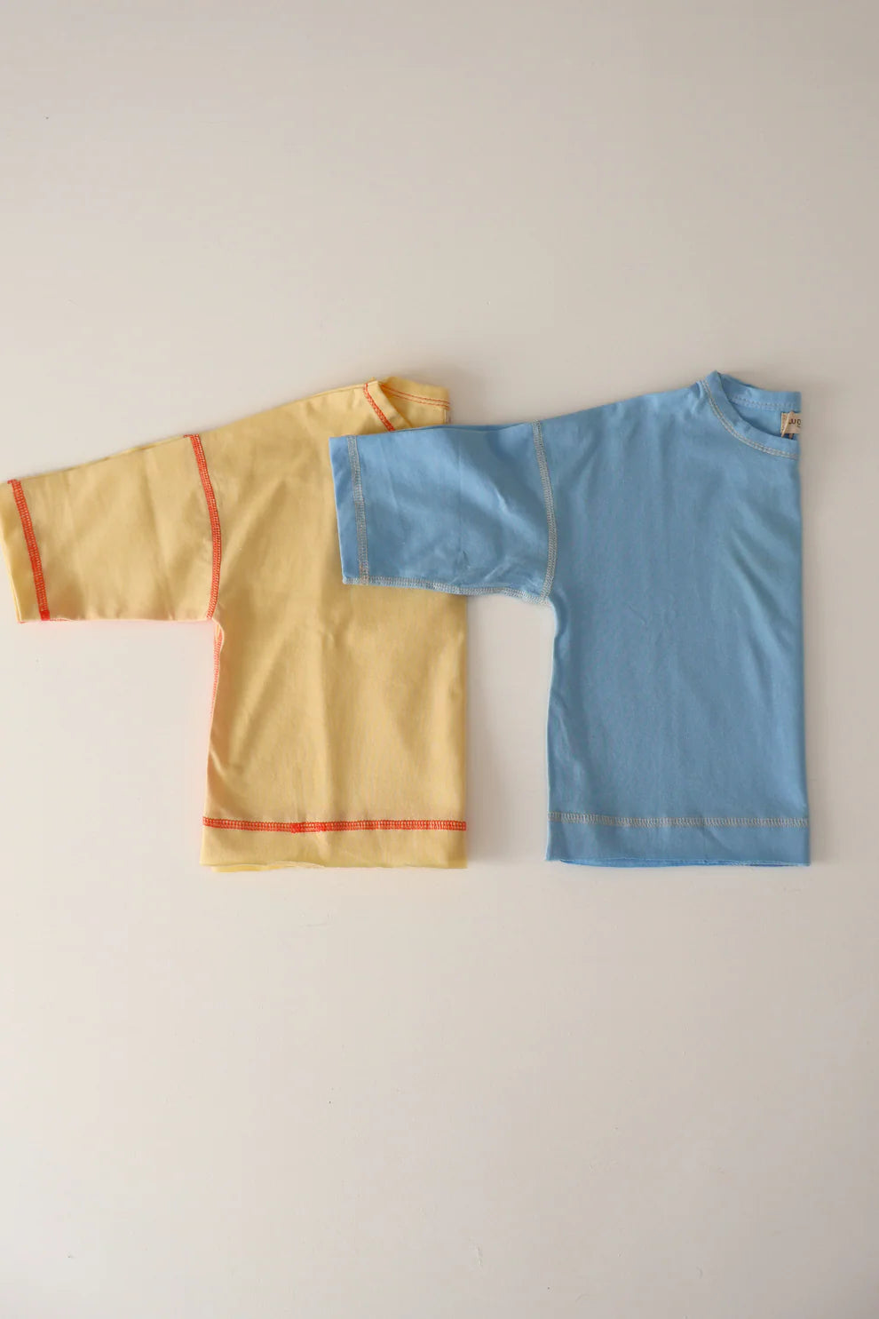 Worn Curations - Staple Stitch Long Sleeve Tee Cornflower