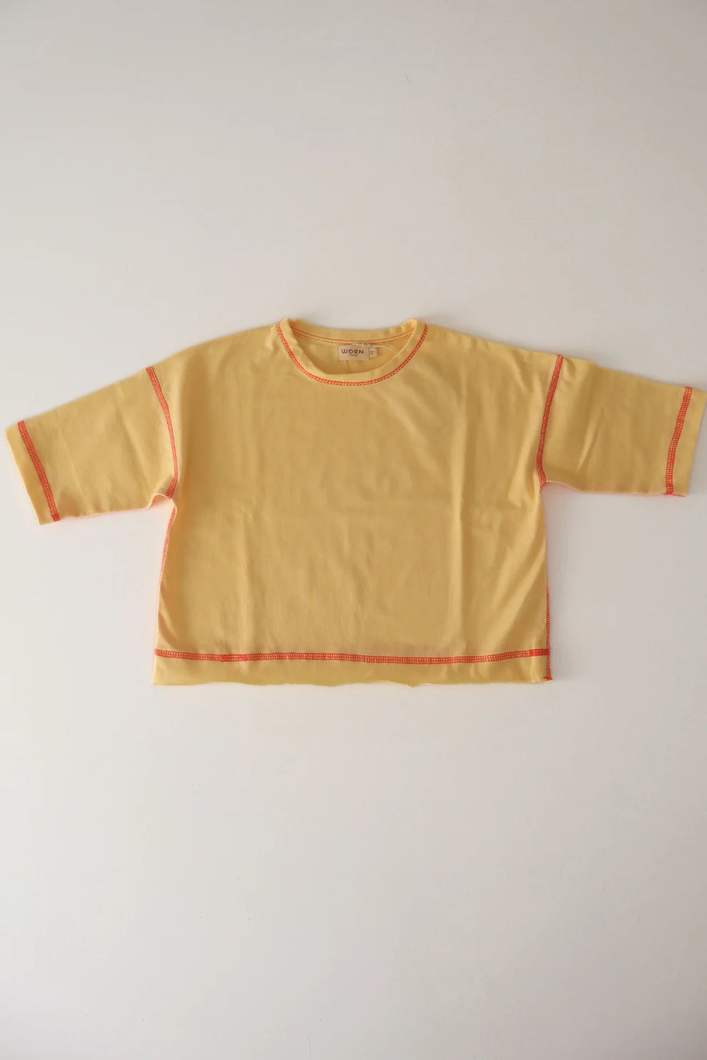 Worn Curations - Staple Stitch Long Sleeve Tee Butter