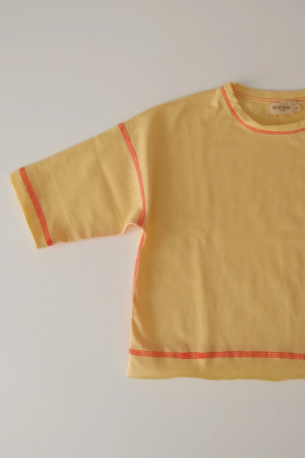 Worn Curations - Staple Stitch Long Sleeve Tee Butter