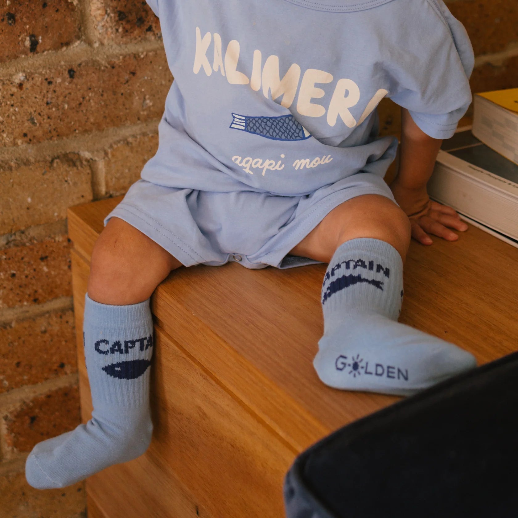 Golden Children - Captain Socks Sea Blue