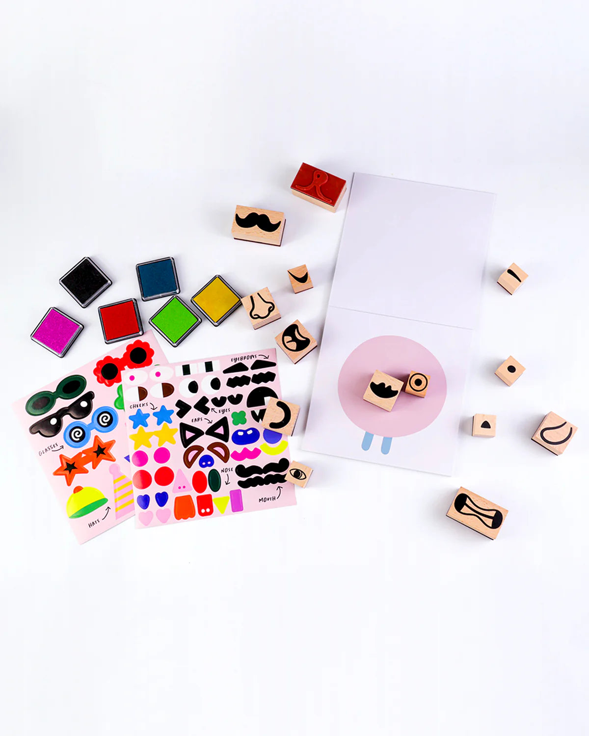 Journey of Something - Wooden Stamp Kit Cool Faces