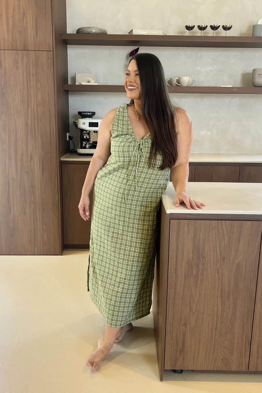 Ziggy Lou - Women's Maya Dress Thyme