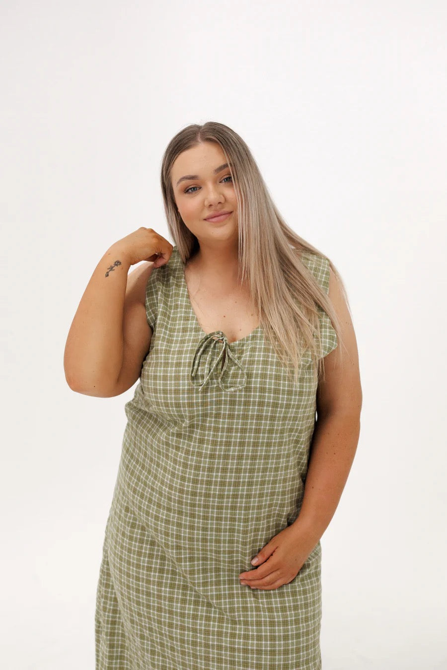 Ziggy Lou - Women's Maya Dress Thyme