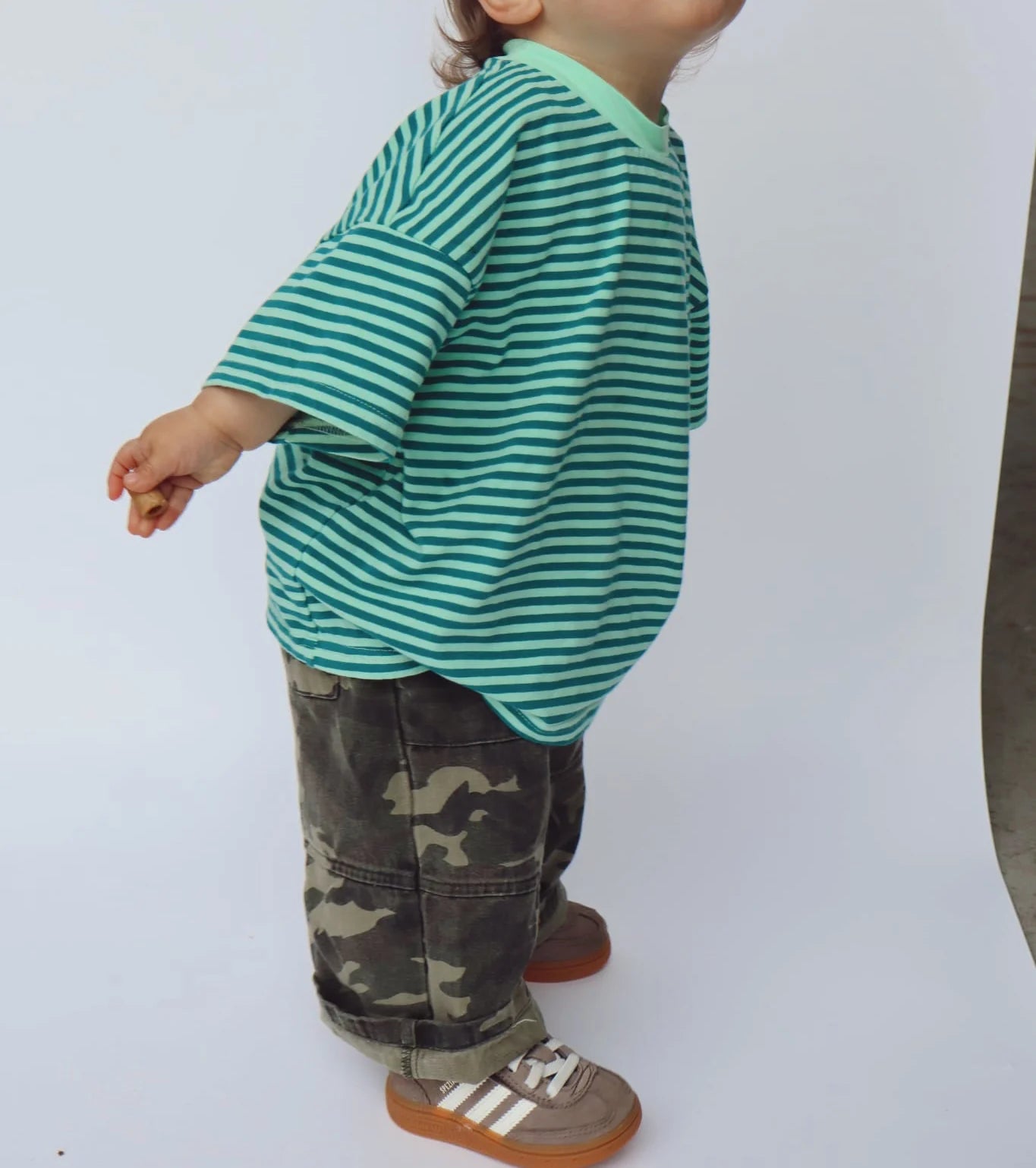 Sam the Label - Kids Cool Mint Stripe Tee