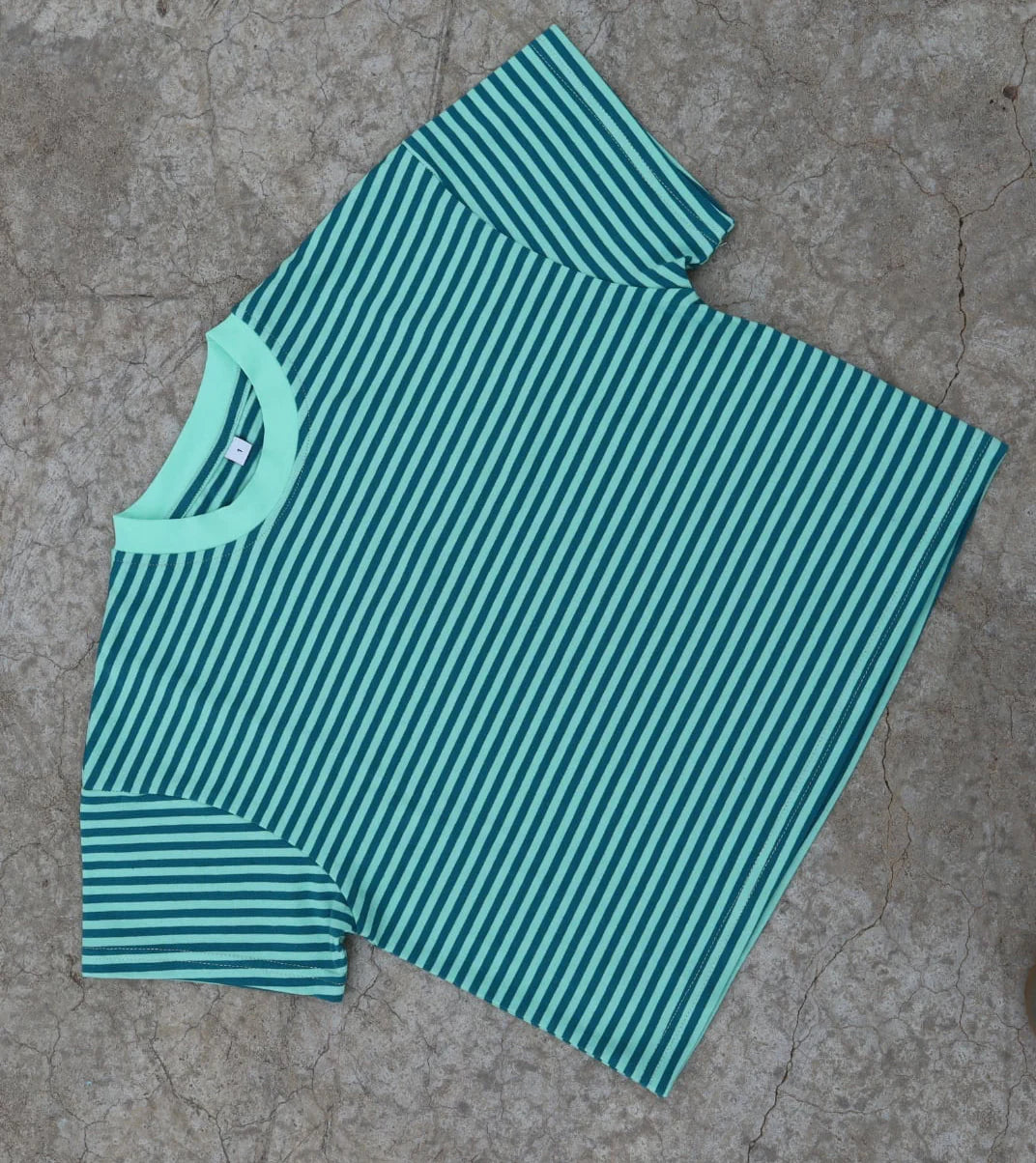 Sam the Label - Kids Cool Mint Stripe Tee