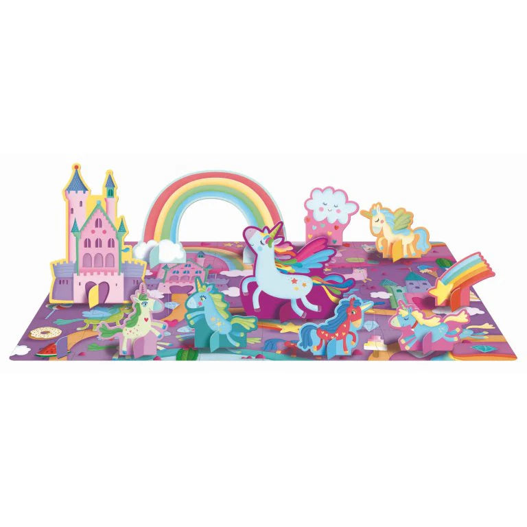 Sassi - 3D Puzzle and Book Set Unicorns