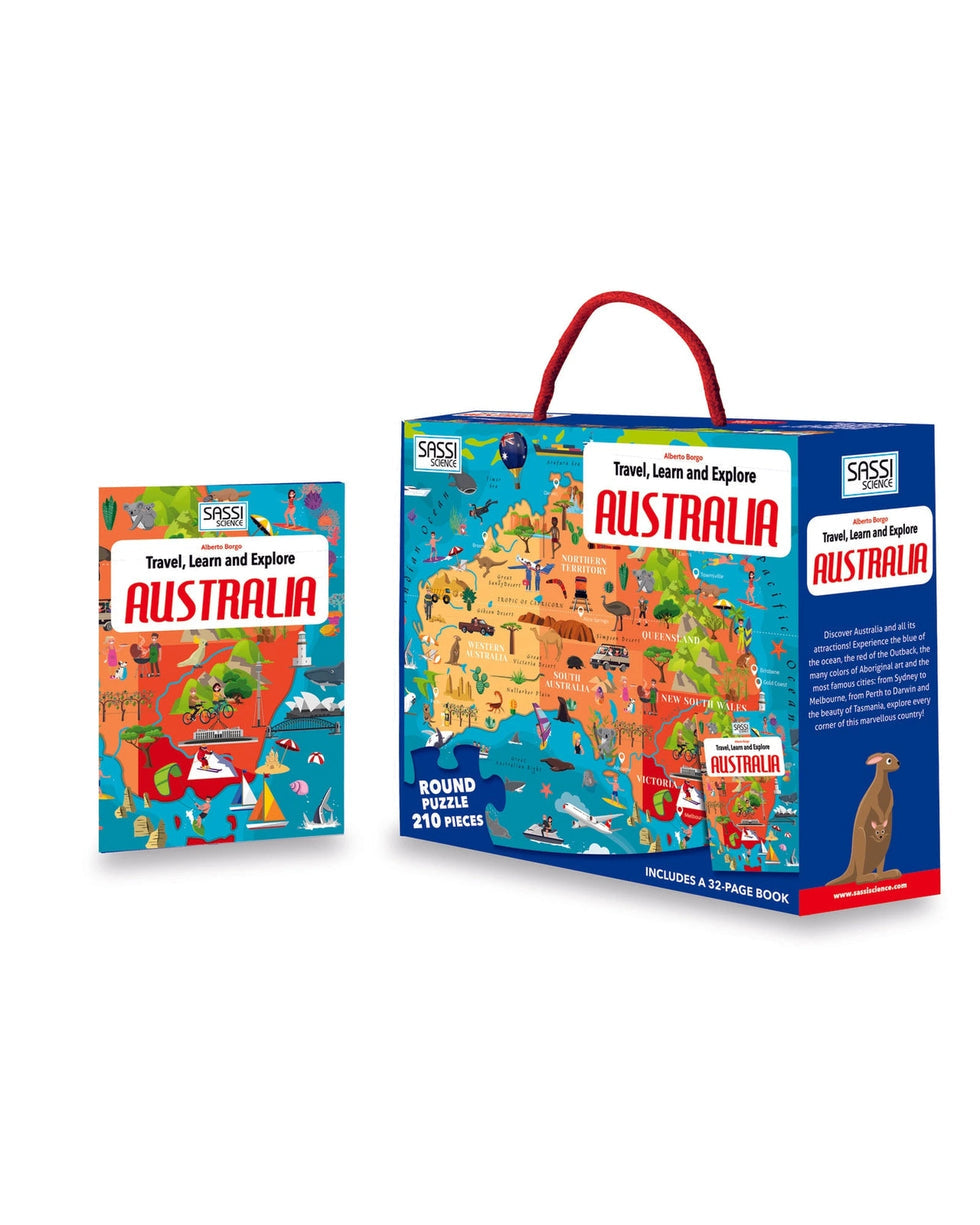 Sassi - Travel, Learn and Explore Australia Puzzle and Book