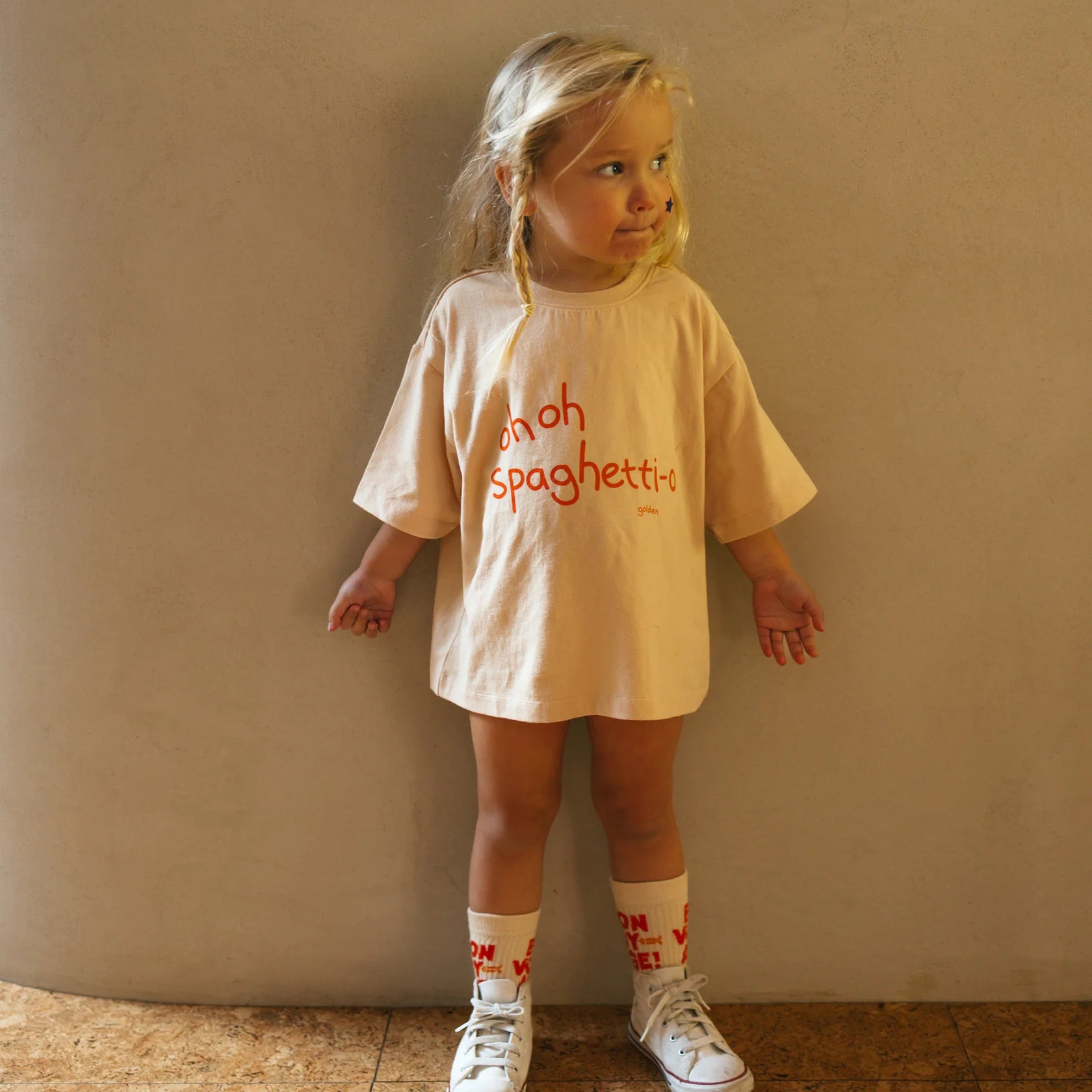 Golden Children - Spaghetti-O Mid Sleeve Tee Honey