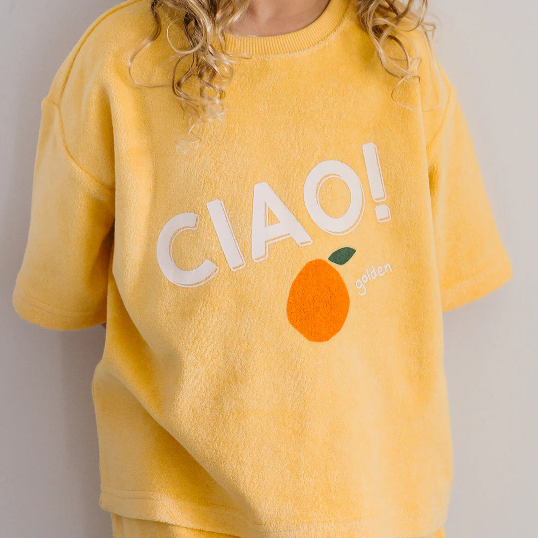 Golden Children - Ciao Mid Sleeve Tee Golden Cream