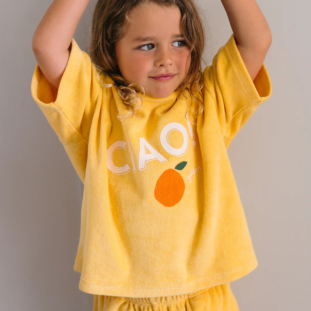 Golden Children - Ciao Mid Sleeve Tee Golden Cream