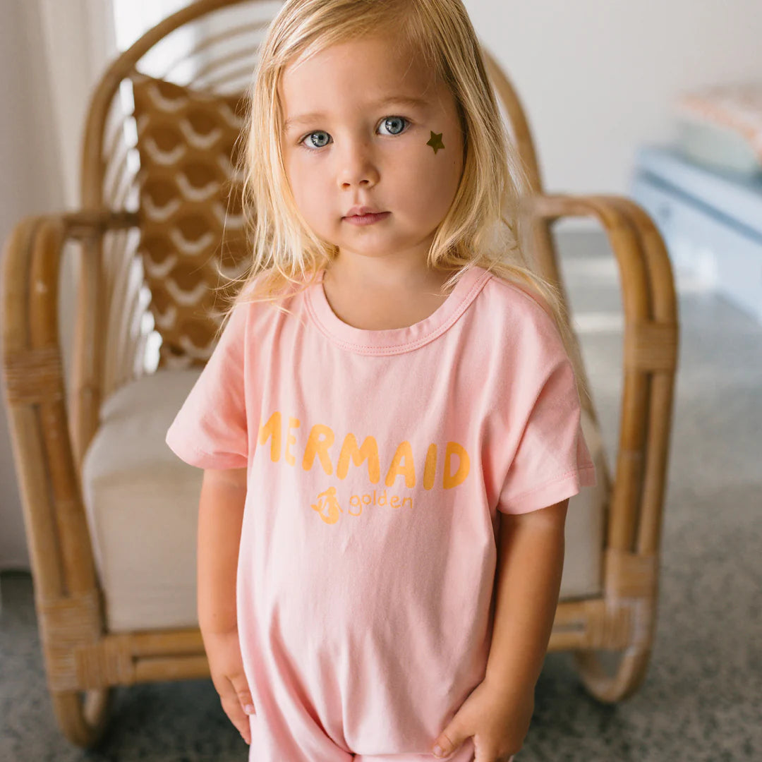 Golden Children - Mermaid Playsuit Pink Cream
