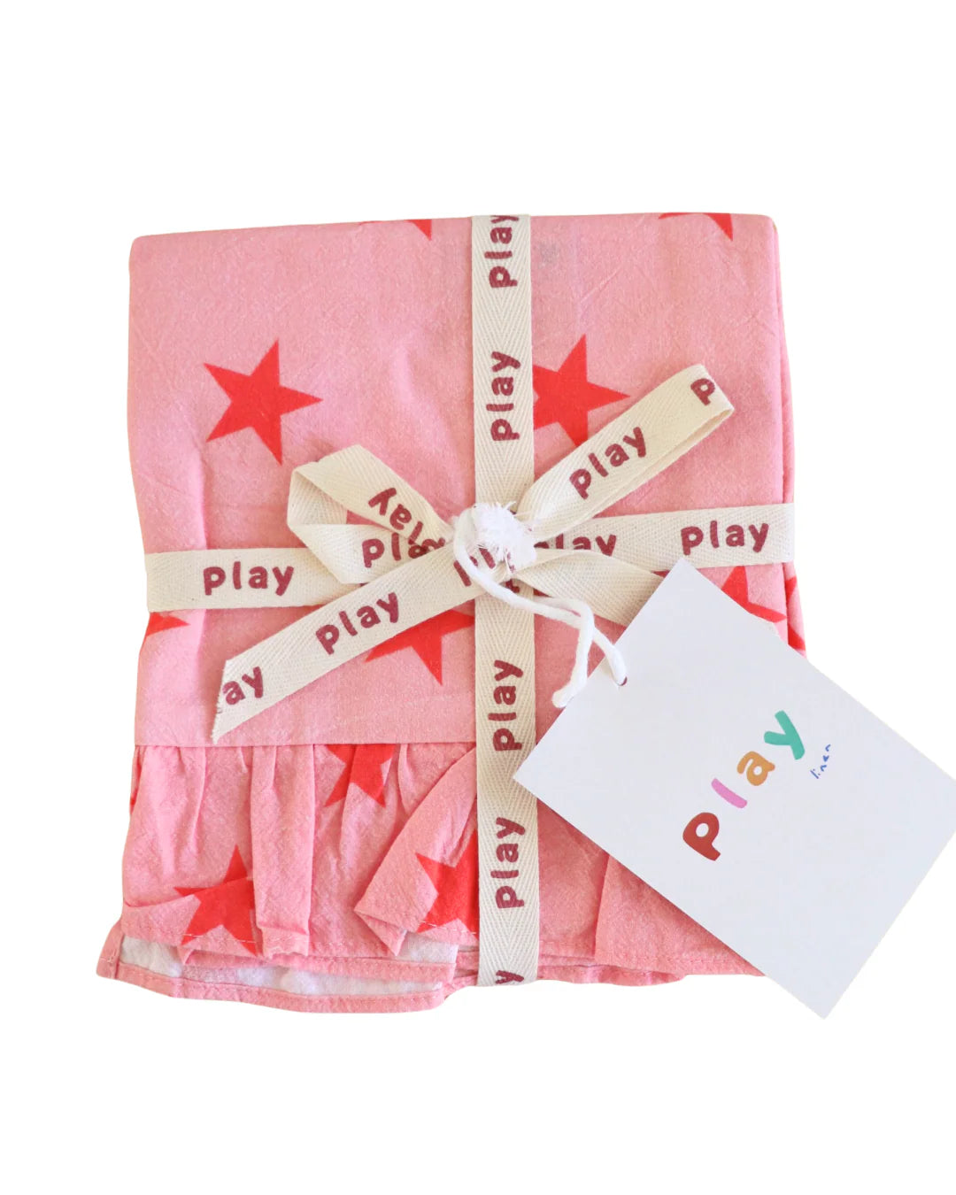 PRE-ORDER Play Linen - Strawberry Star Pillowcase Separates