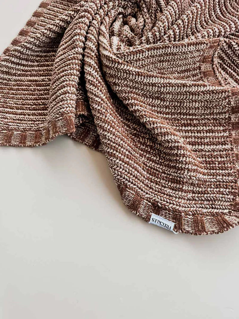 Freckles the Label - Chunky Knit Blanket Chocolate