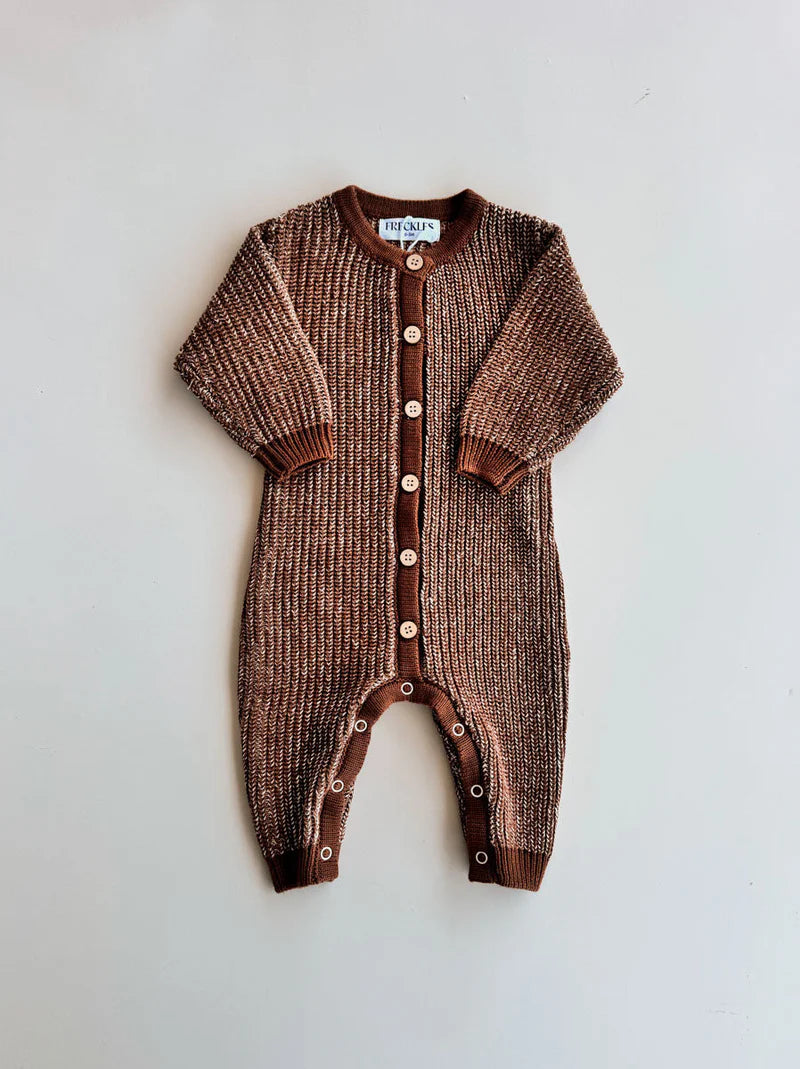 Freckles the Label - Chunky Full Romper Chocolate