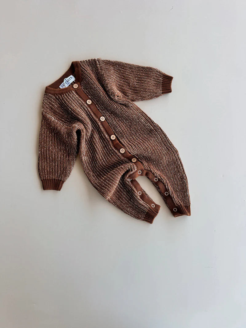 Freckles the Label - Chunky Full Romper Chocolate