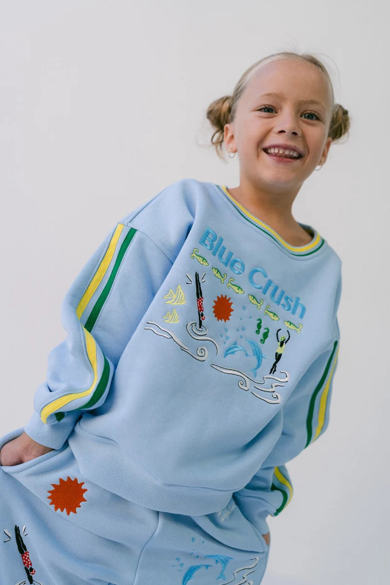 Spicy Dugong - Kids Blue Crush Pullover