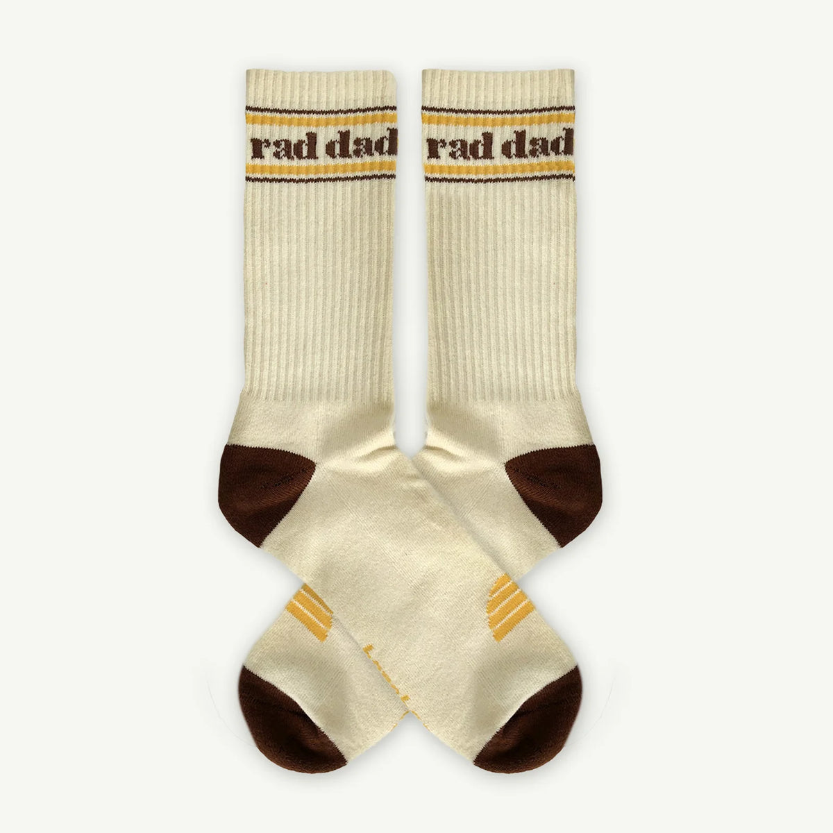 Banabae - Rad Dad Organic Cotton Crew Sock - Natural
